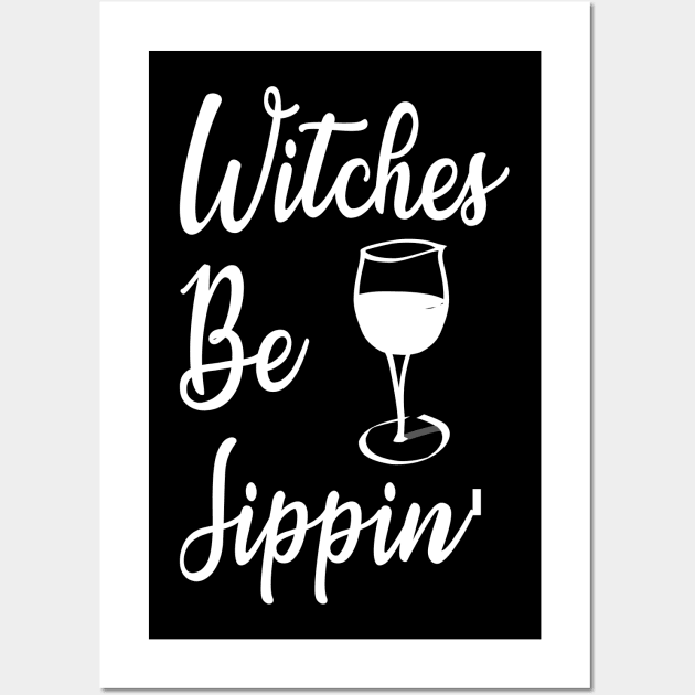 Halloween Witches Be Sippin Drinking Wall Art by finedesigns